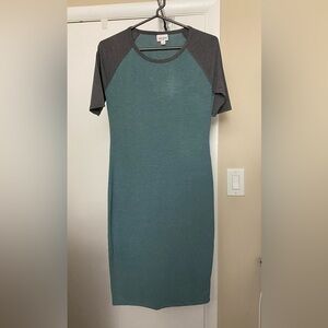LuLaRoe Julia Dress Raglan Extra Small